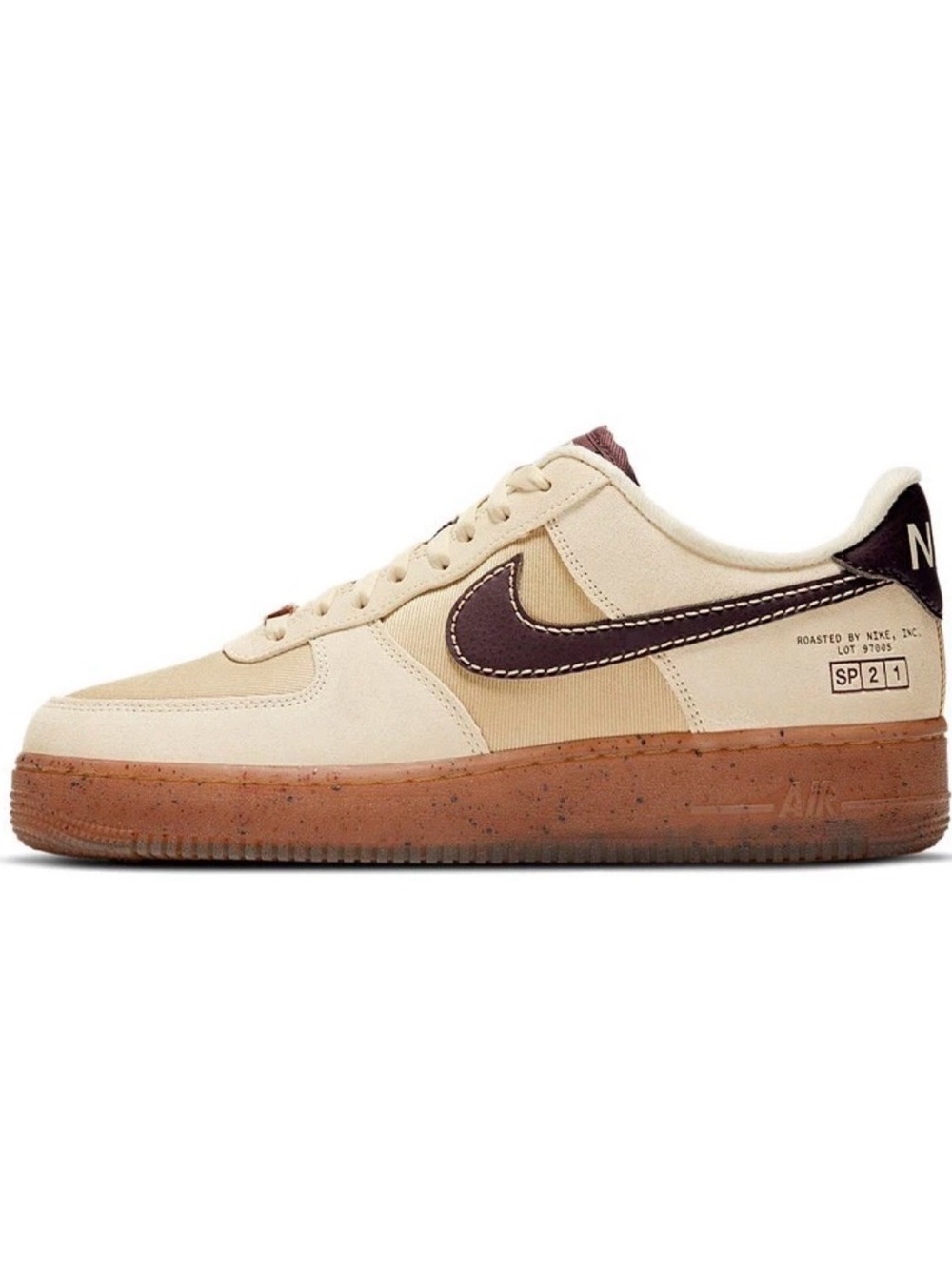 Nike Coffee AF1 Low Beige and Brown Low-Top Sneakers
